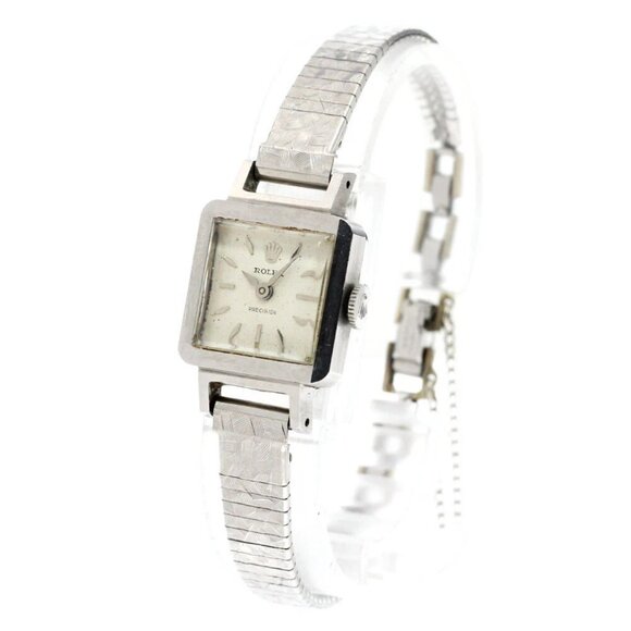 ROLEX Precision vintage cal.1300 Silver Dial Hand Winding Ladies Watch_860986 - Picture 1 of 14